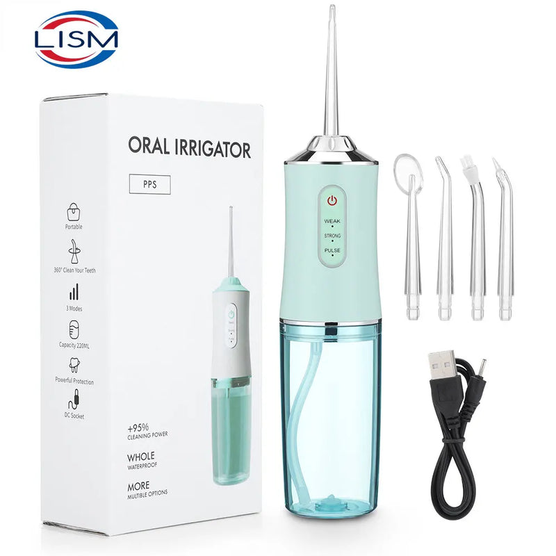 Irrigador oral portátil  USB Recarregável